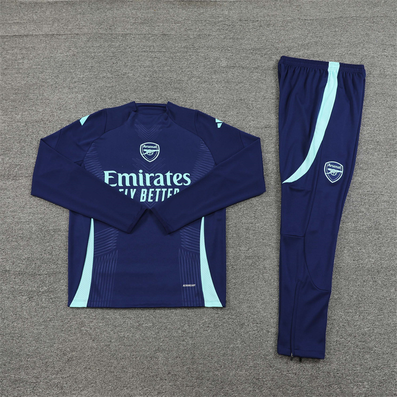Arsenal 24/25 Adults  Long sleeves  half-zip training suit Top + pants