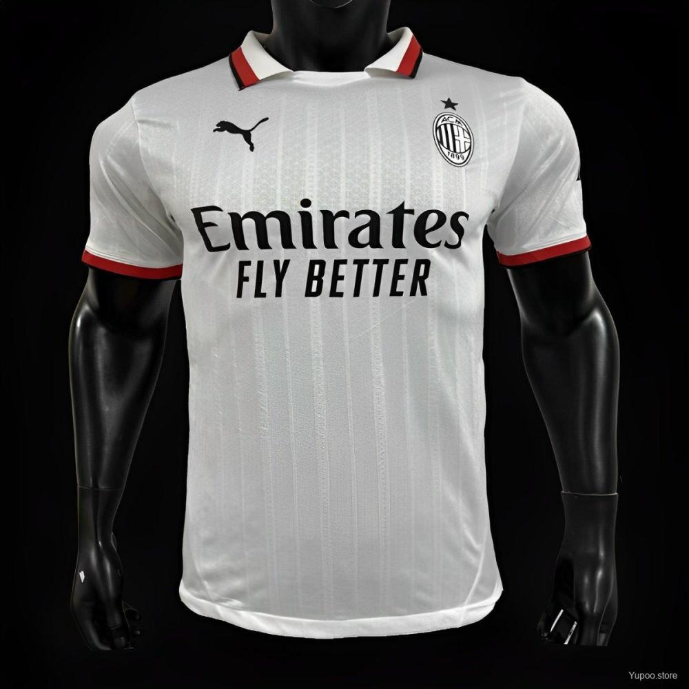 AC Milan Away White Jersey-Player Version