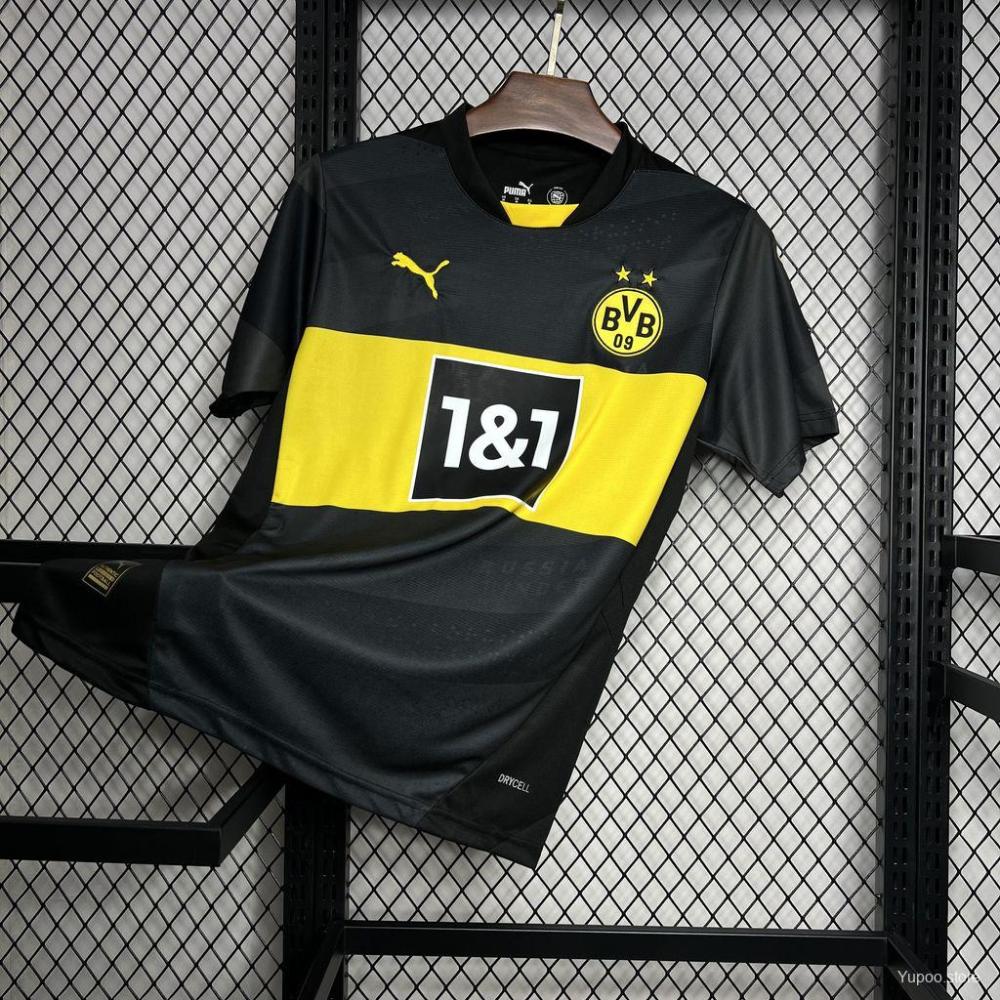 Borussia Dortmund 24/25 Away Black Jersey- Fans Version