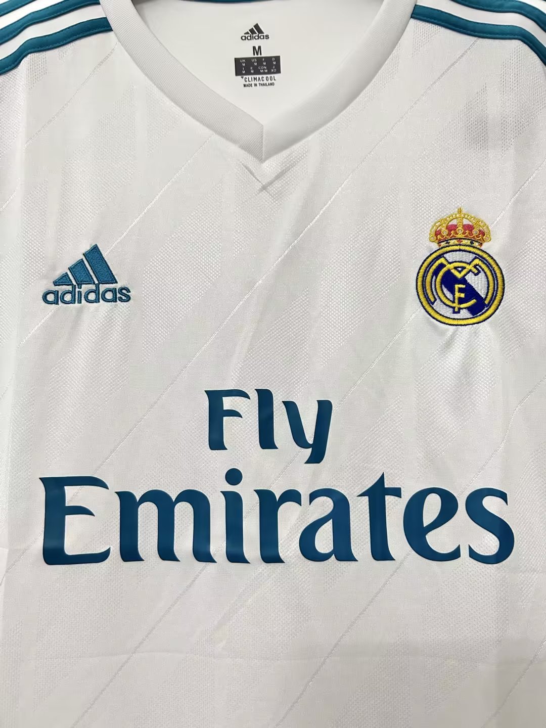 Real Madrid Retro 2017-2018 home court jersey