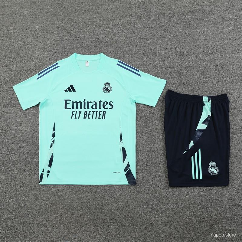 Real Madrid  24/25  Adults  Lake Blue Short Sleeve  Top + pants