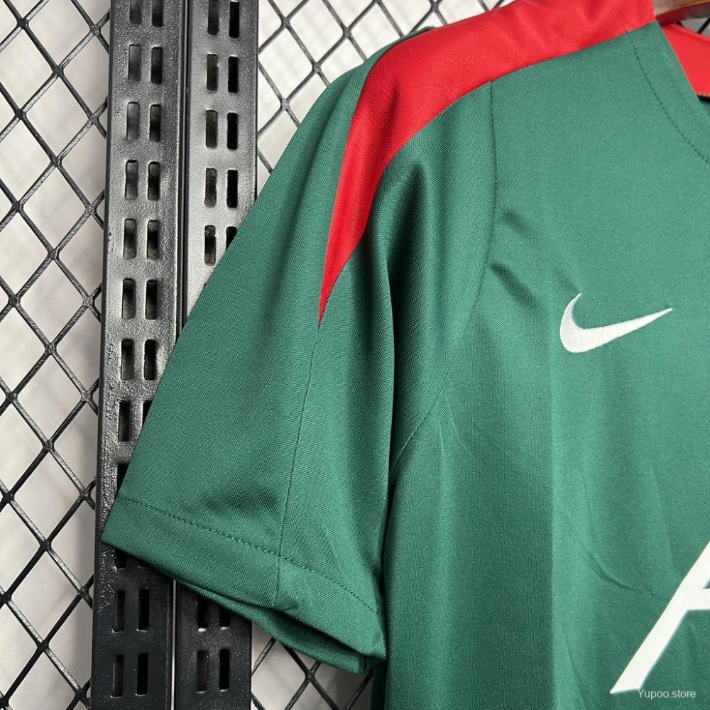 Liverpool 24/25 Dark Green Pre-match Jersey- Fans Version