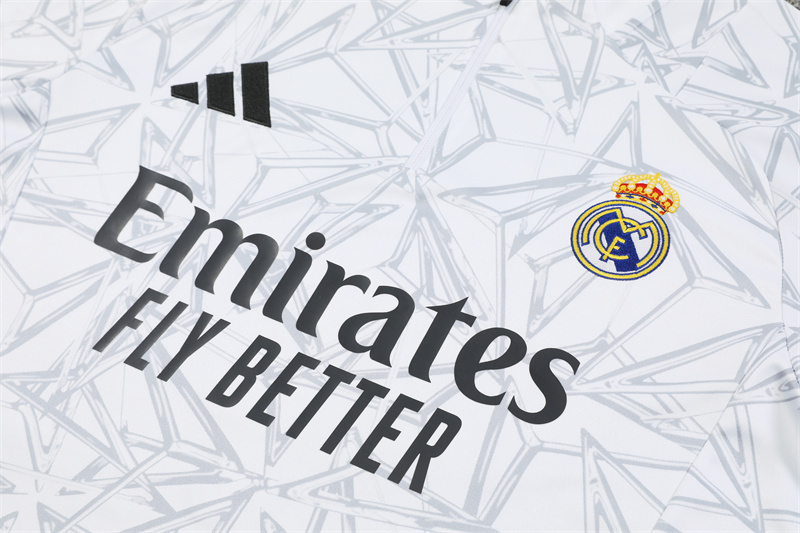 Real Madrid  24/25 Adults  Long sleeves  half-zip training suit Top + pants
