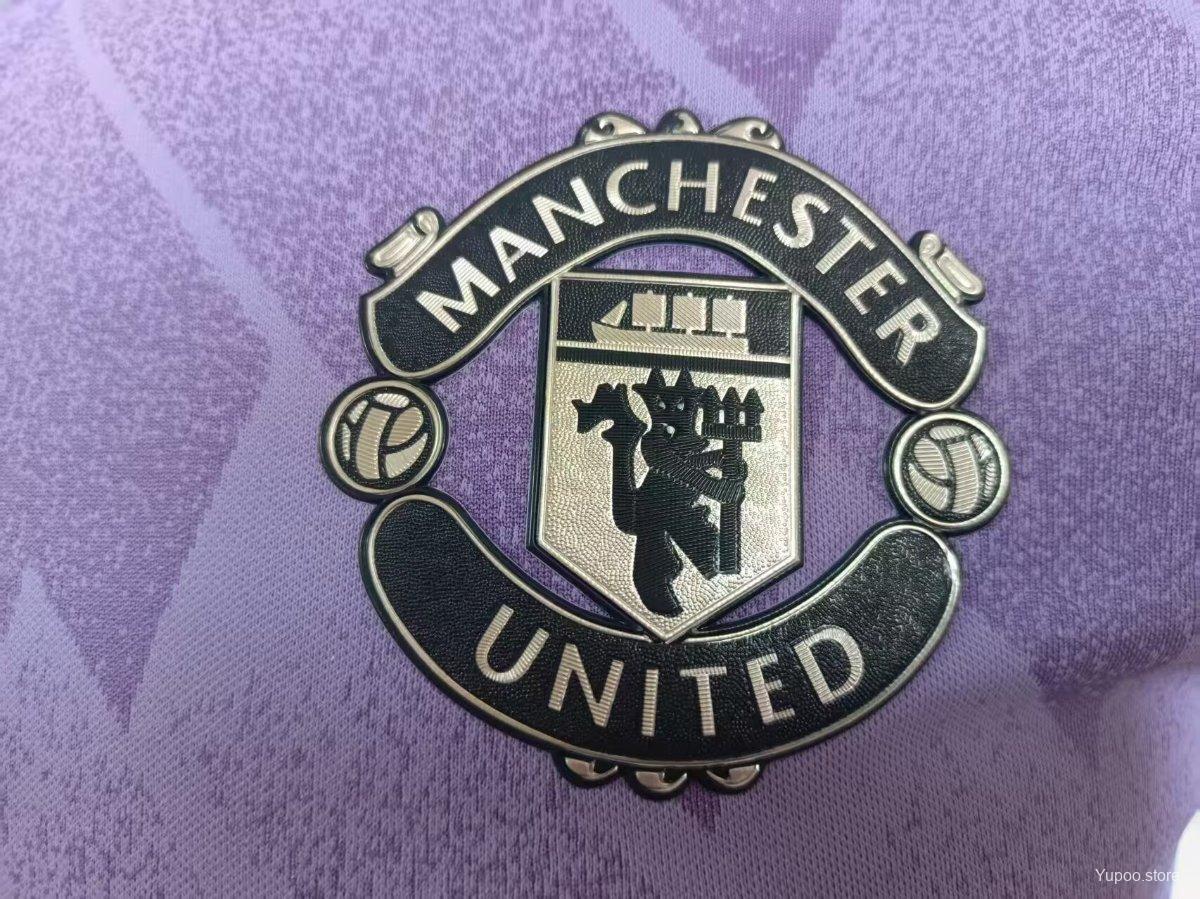 Manchester United 24/25 Purple Polo Jersey-Player Version