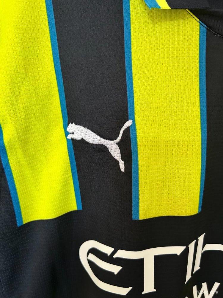 Manchester City 24/25 Away Yellow Jersey- Fans Version