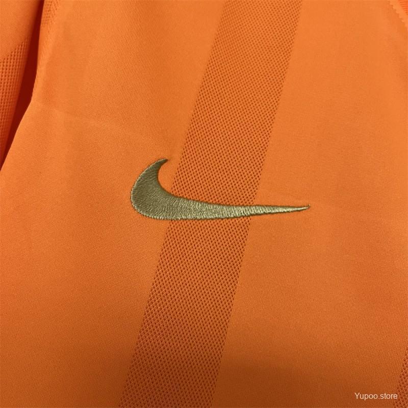 Corinthians Retro 2010 Goalkeeper Orange Soccer Jersey