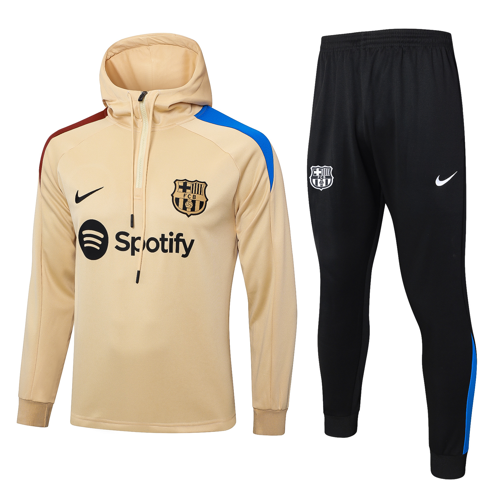 Barcelona 24/25 Adults  Long sleeves half-zip training suit Top + pants