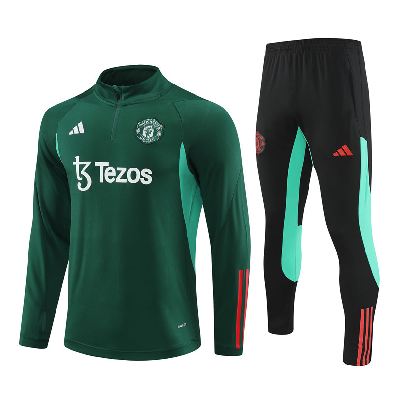 Manchester United 24/25 Adults  Long sleeves half-zip training suit Top + pants