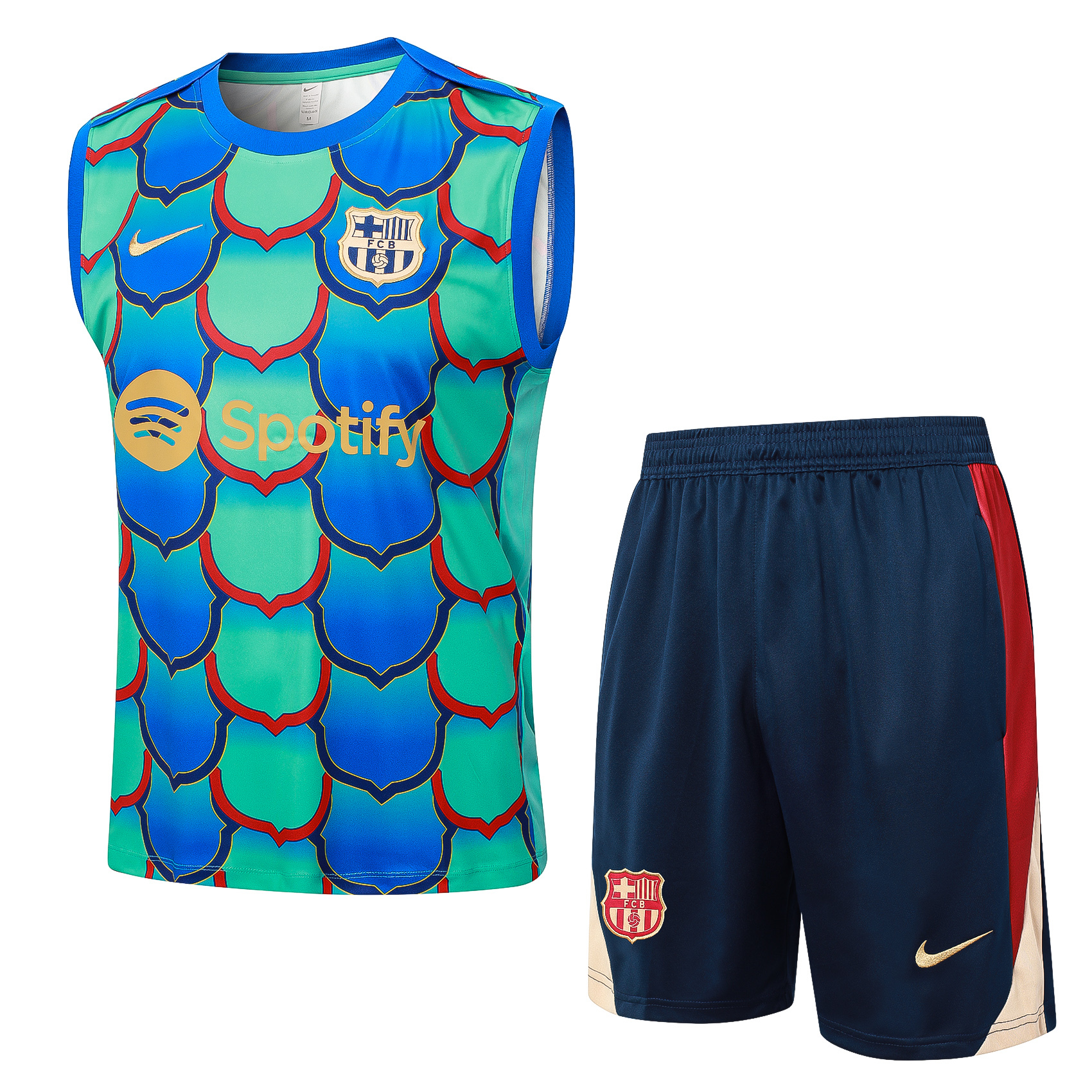 Barcelona 24/25 Adults short sleeved training suit with top and pants