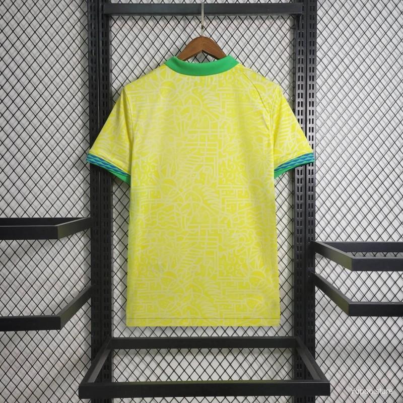Brazil  2024 Home Jersey- Fans Version