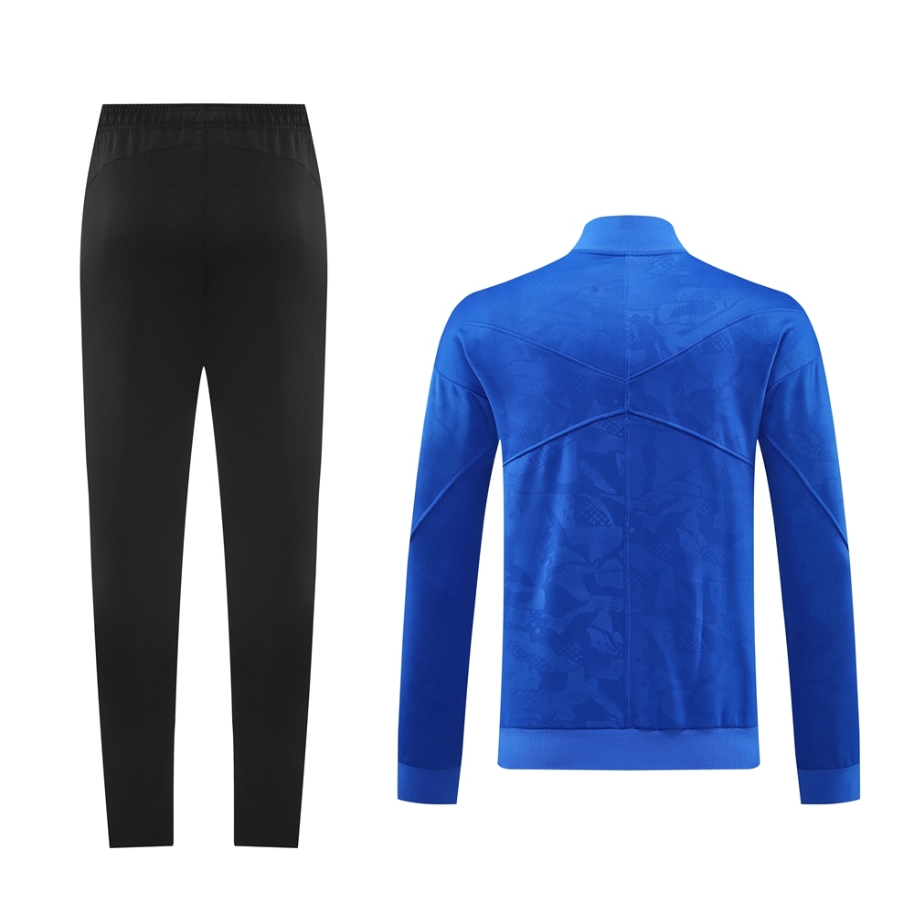 24-25 Barcelona Multicolor Blue Full-Zip Tracksuit Jersey  top + pants