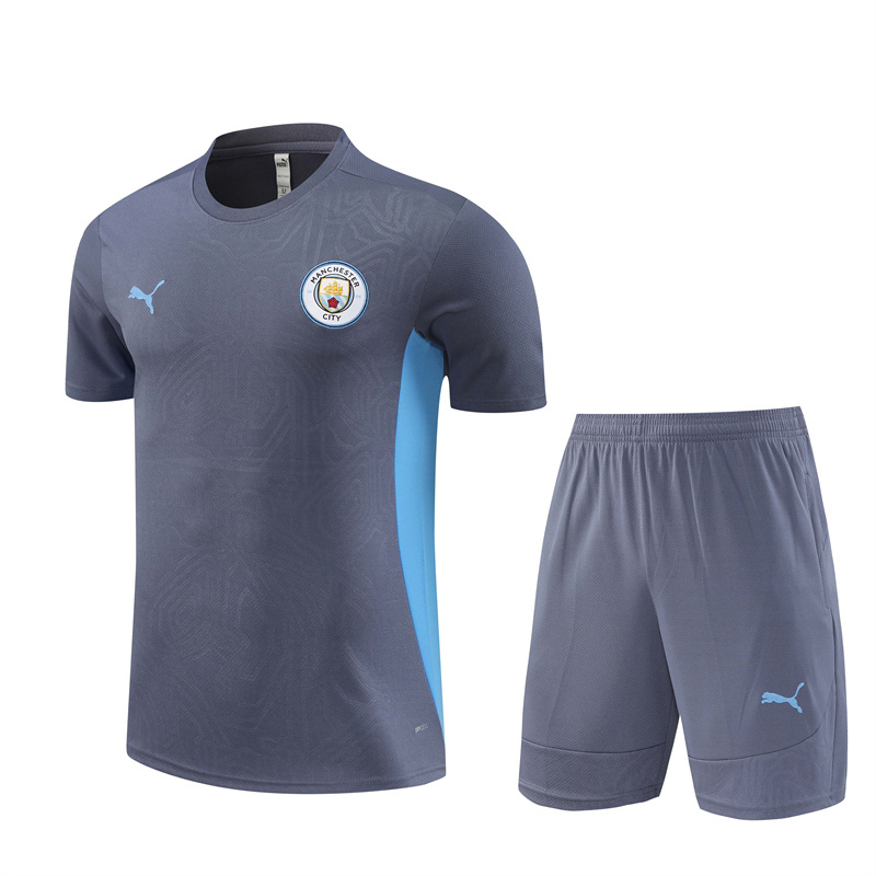 Manchester City 24/25 Kids Short Sleeve Jersey+Shorts