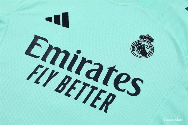 Real Madrid  24/25  Adults  Lake Blue Short Sleeve  Top + pants