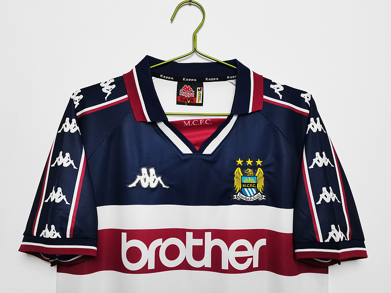 Manchester City Retro 1997-98 Away Stadium Jersey