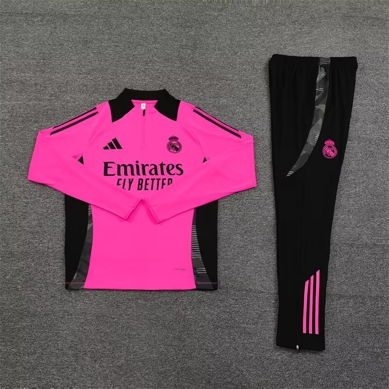 Real Madrid  24/25 Adults  Long sleeves  half-zip training suit Top + pants