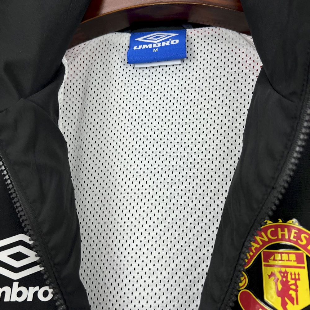 Manchester United 98-99 Retro Long sleeves zipper Windbreaker