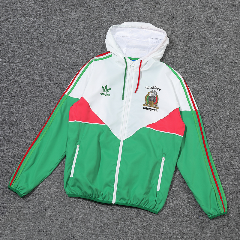 Mexico 2024 Long sleeves zipper Windbreaker