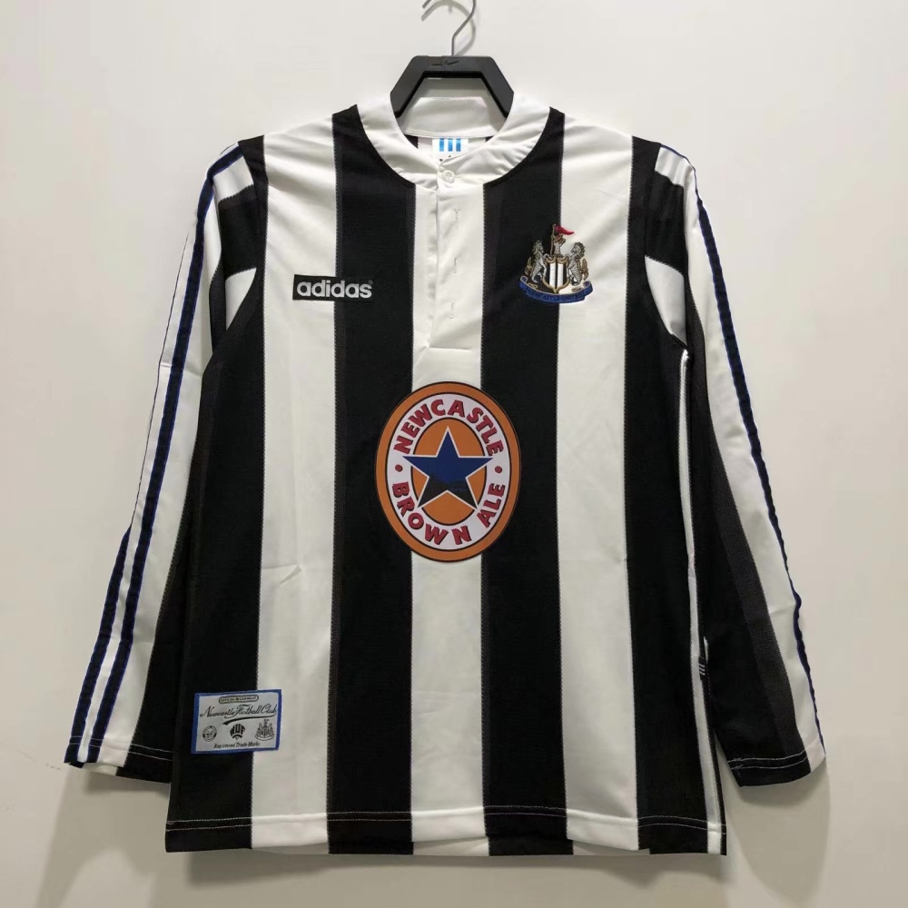 Newcastle United  Retro 1995-1997 long sleeves home jersey