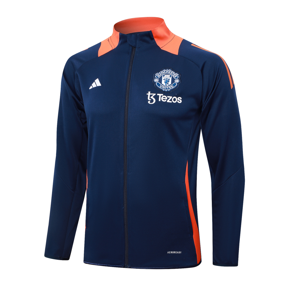 Manchester United 24-25 kids Long Zipper Training Jersey  top + pants