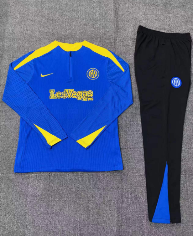 Inter Milan 24-25 adult half-zip training suit Top + pants