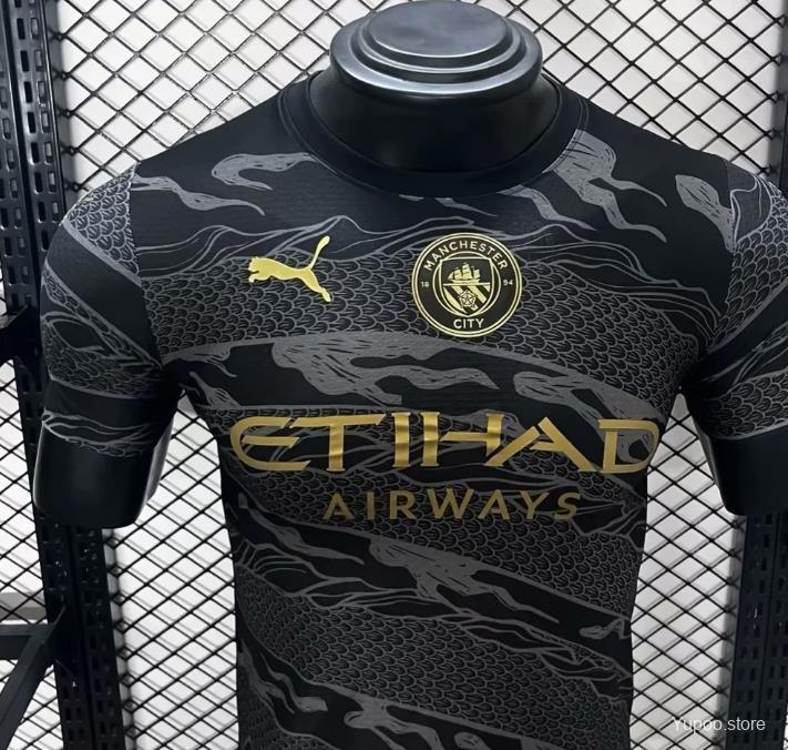 Manchester City 24/25 Black Dragon Special Jersey-Player Version
