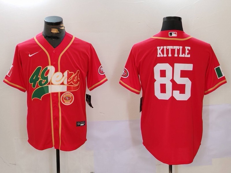 NFL 49ers City Royals KITTLE No. 85  baseball uniform