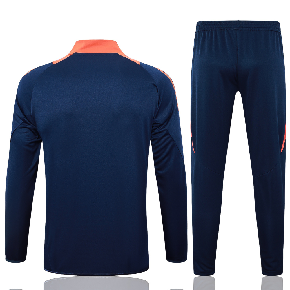 Manchester United 24-25 kids Long Zipper Training Jersey  top + pants