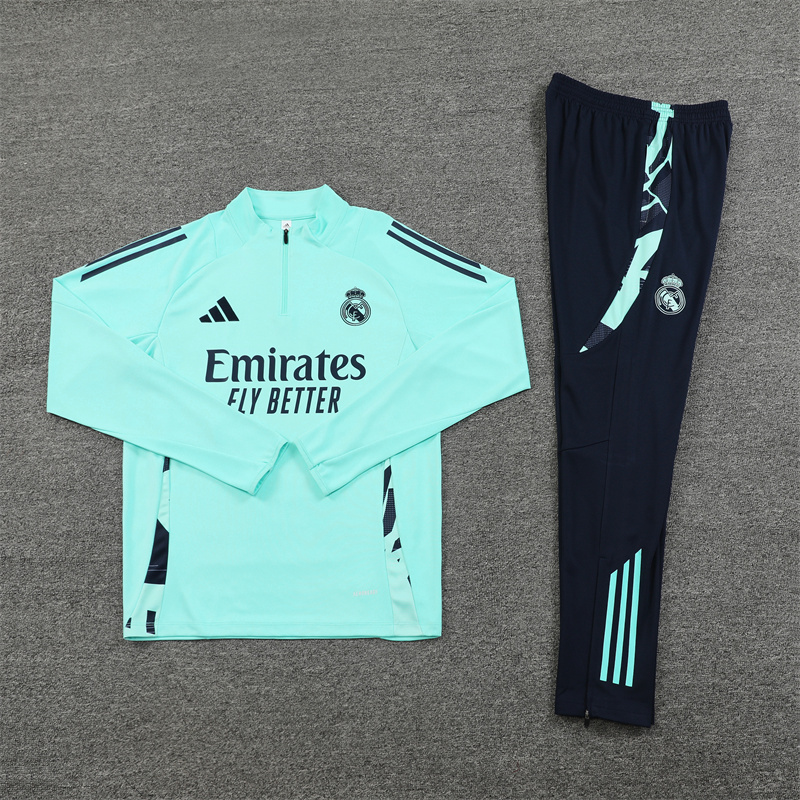 Real Madrid  24/25 KIDS  Long sleeves  half-zip training suit Top + pants
