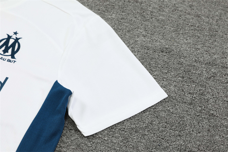 Olympique Marseille 24/25  Adults Training Soccer Jerseys Short Short sleeves+bottoms