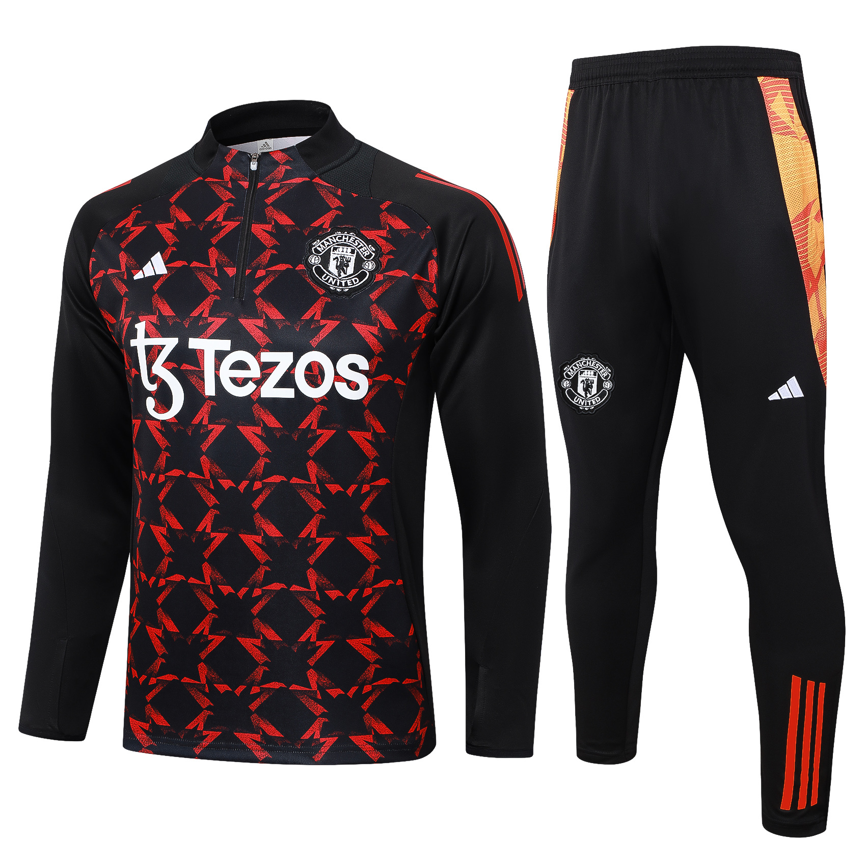 Manchester United 24/25 Adults  Long sleeves half-zip training suit Top + pants