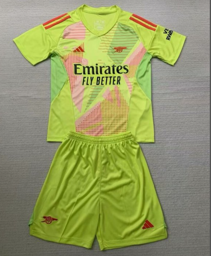 Arsenal 24/25 Kids Goalkeeper Green Jersey