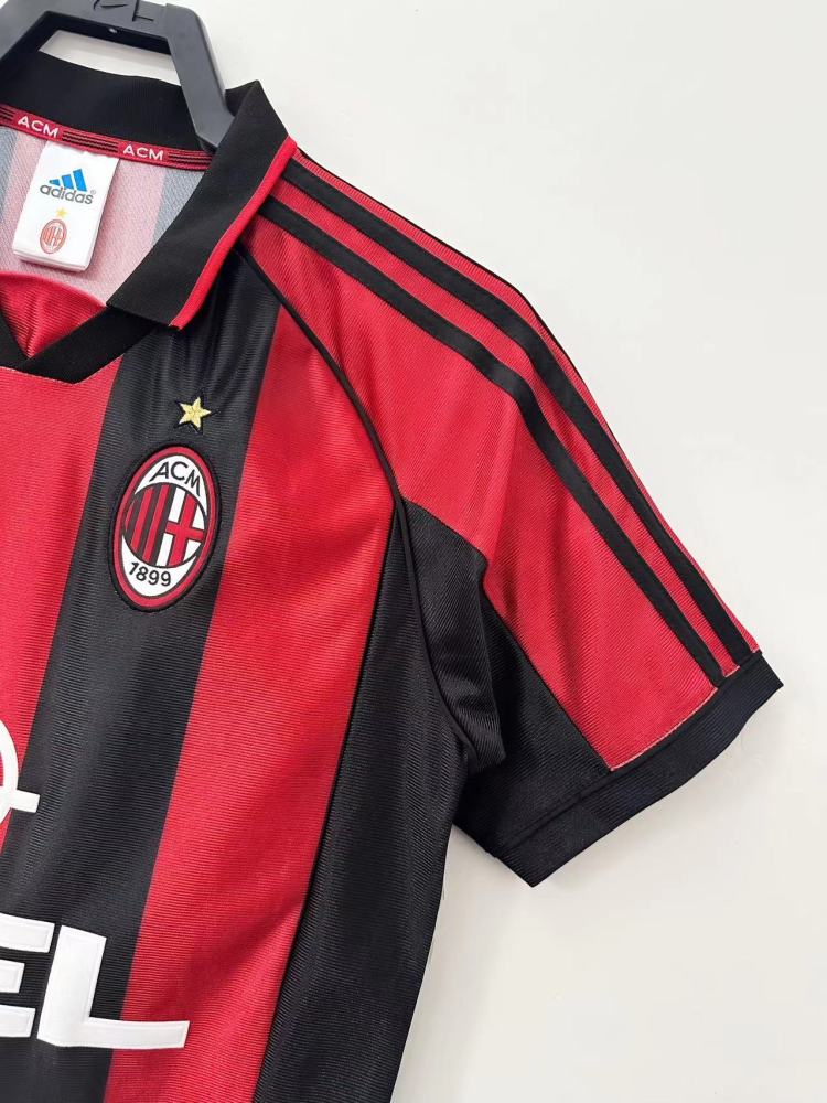 AC Milan Retro 1998-1999 season home jersey