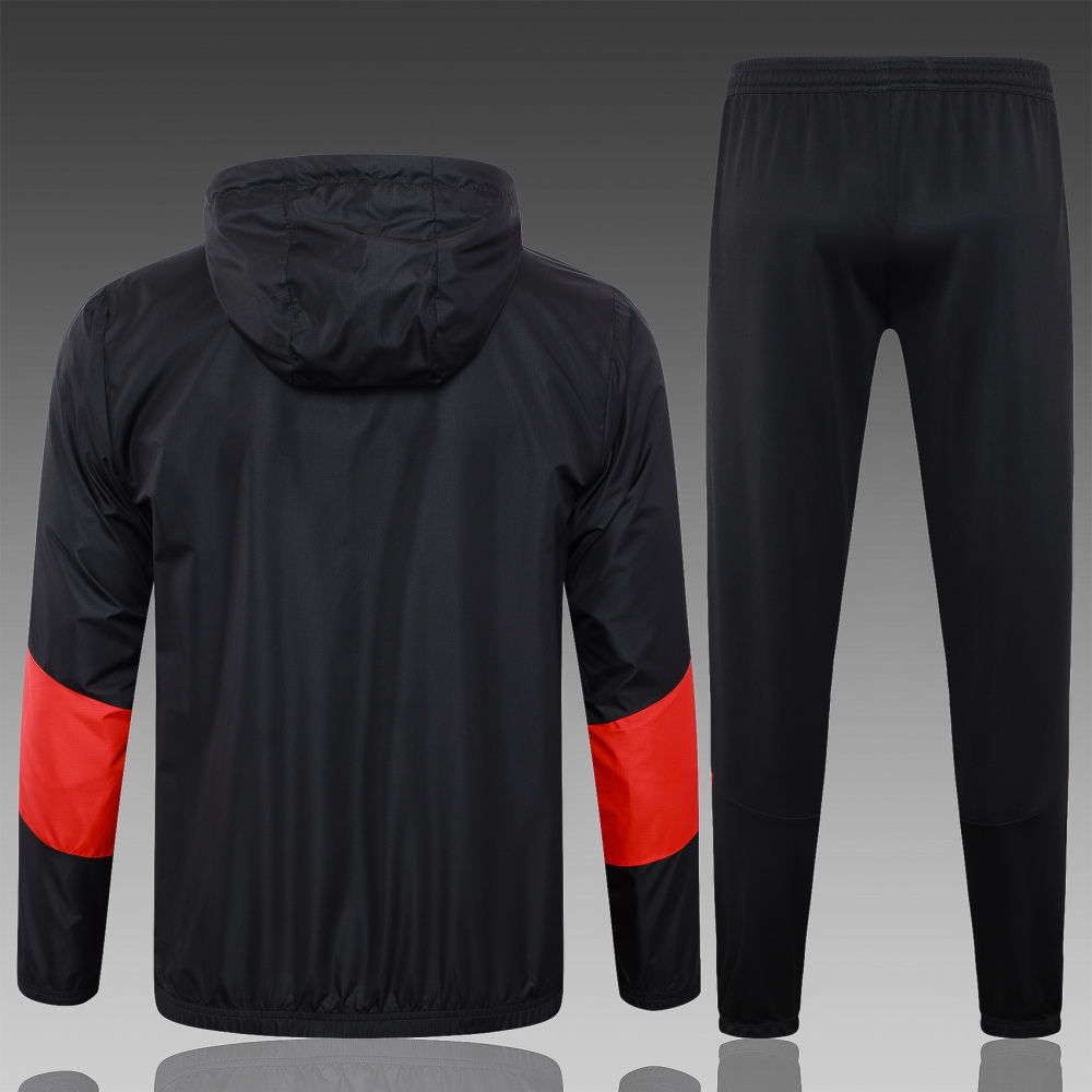 Inter Milan 24-25 Adult trench coat with full zipper and cap, training suit top and pants