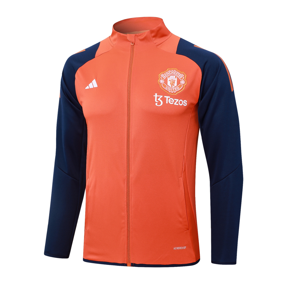 Manchester United 24-25 kids Long Zipper Training Jersey  top + pants