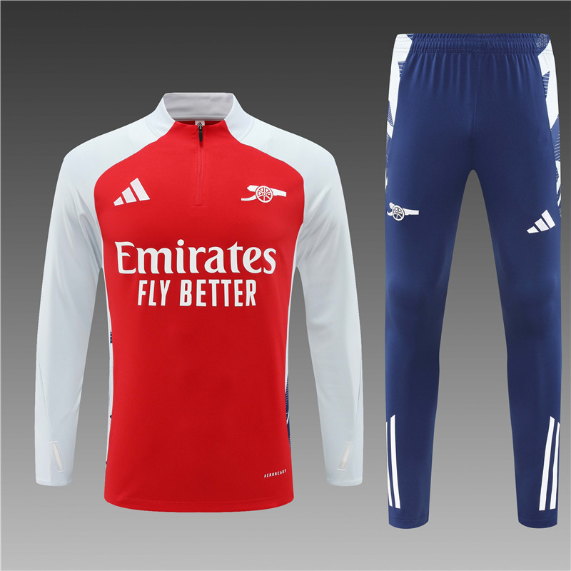 Arsenal 24/25 Adults  Long sleeves  half-zip training suit Top + pants