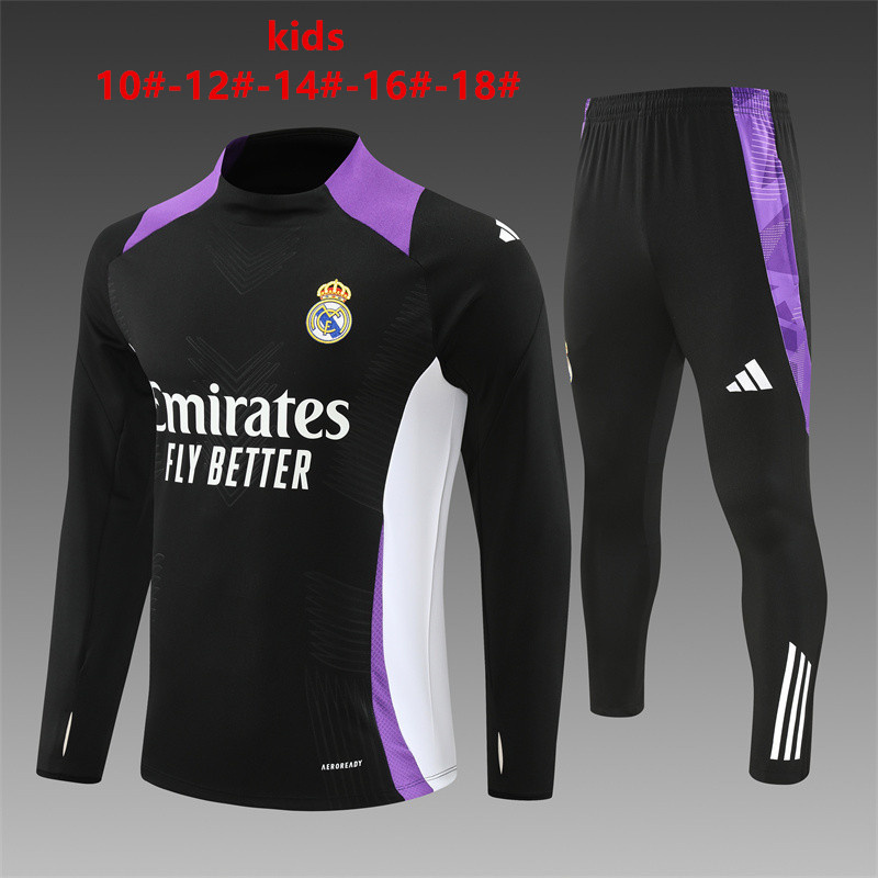 Real Madrid  24/25 KIDS  Long sleeves  training suit Top + pants