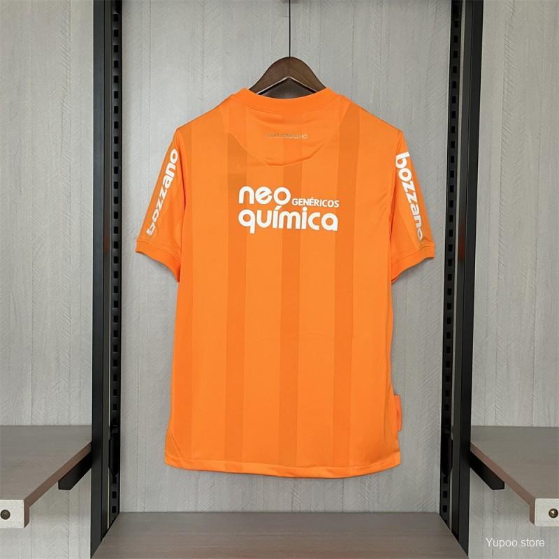 Corinthians Retro 2010 Goalkeeper Orange Soccer Jersey