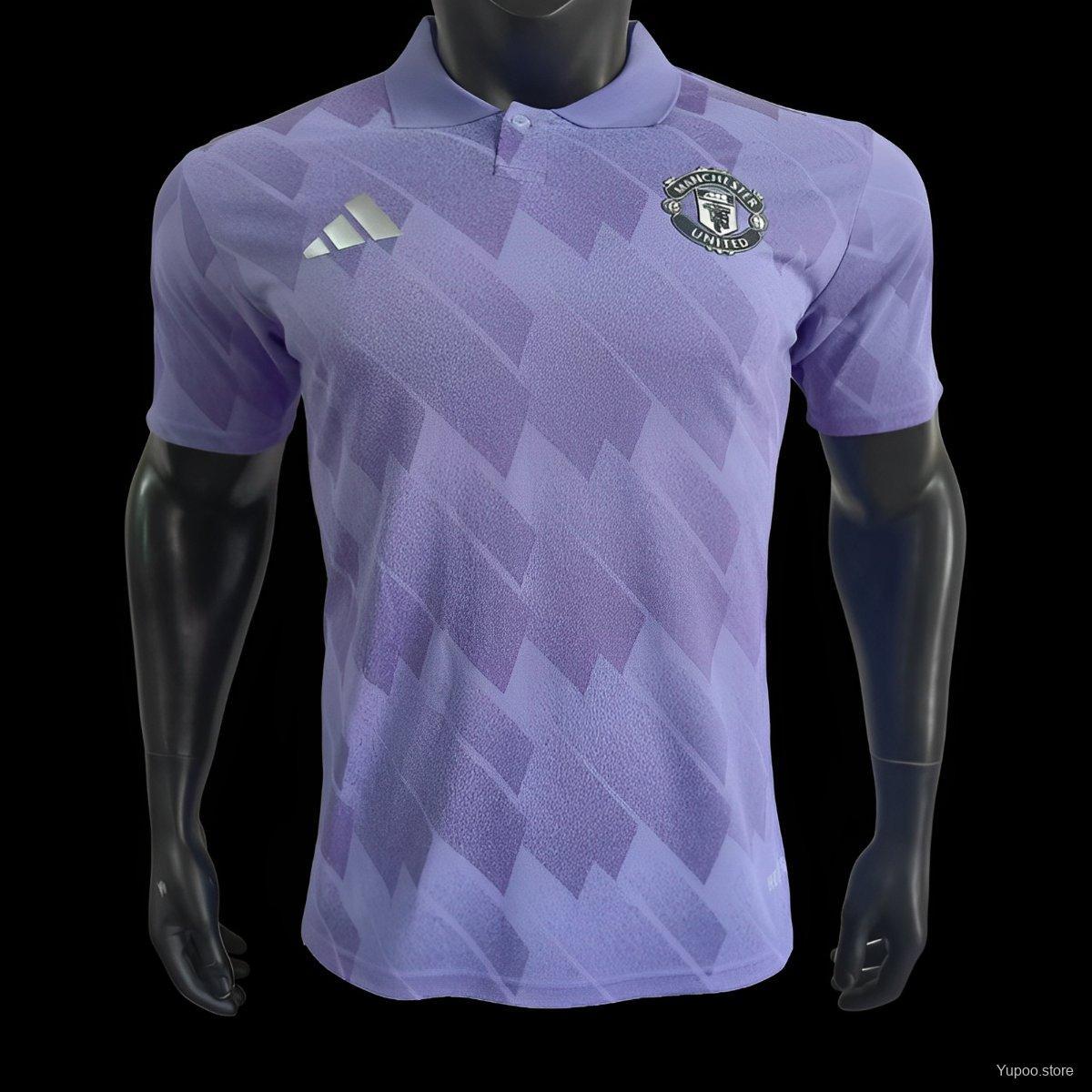 Manchester United 24/25 Purple Polo Jersey-Player Version