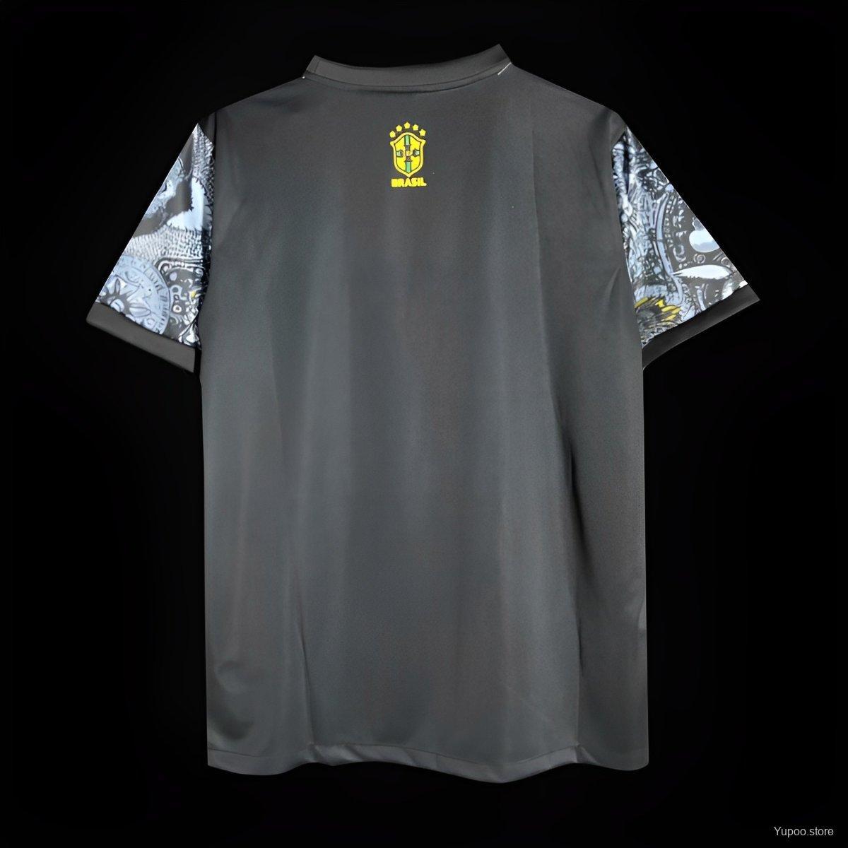Brazil 2024  Copa America Black Goalkeeper Jersey- Fans Version