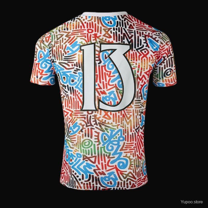 Olympique Marseille 24/25 FANS Africa White Special Pre-Match Jersey