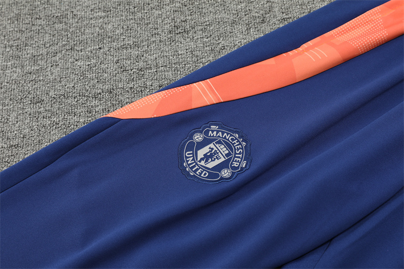 Manchester United  24/25 Kids  Long sleeves half-zip training suit Top + pants