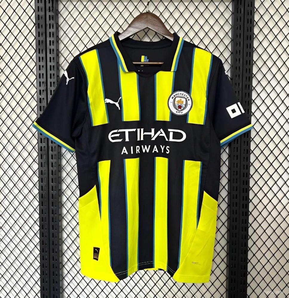 Manchester City 24/25 Away Yellow Jersey- Fans Version