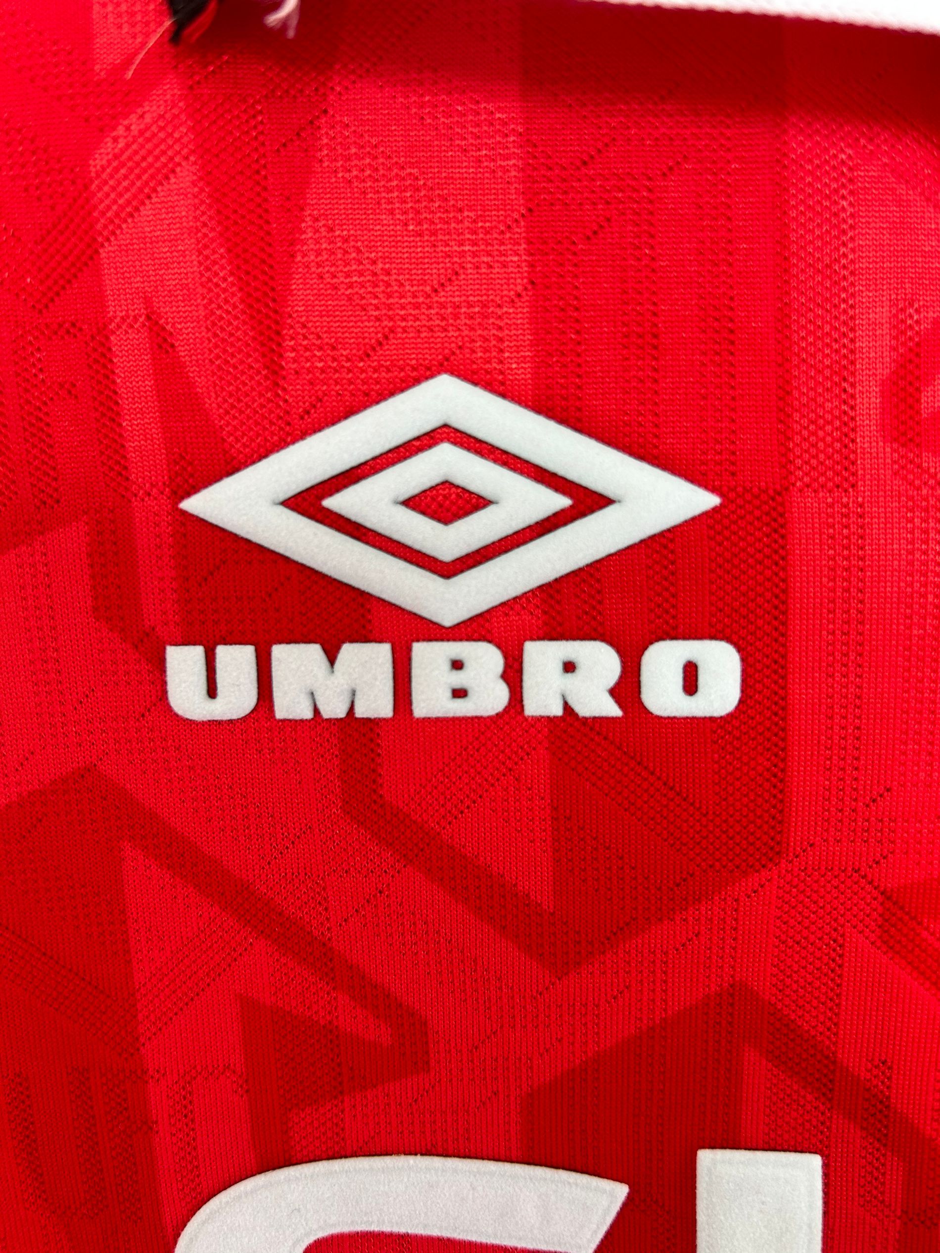 Manchester United Retro 1992-1994 season long home jersey