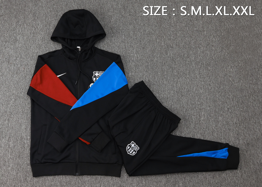Barcelona 24-25 Adult  coat with full zipper and cap, training suit top and pants