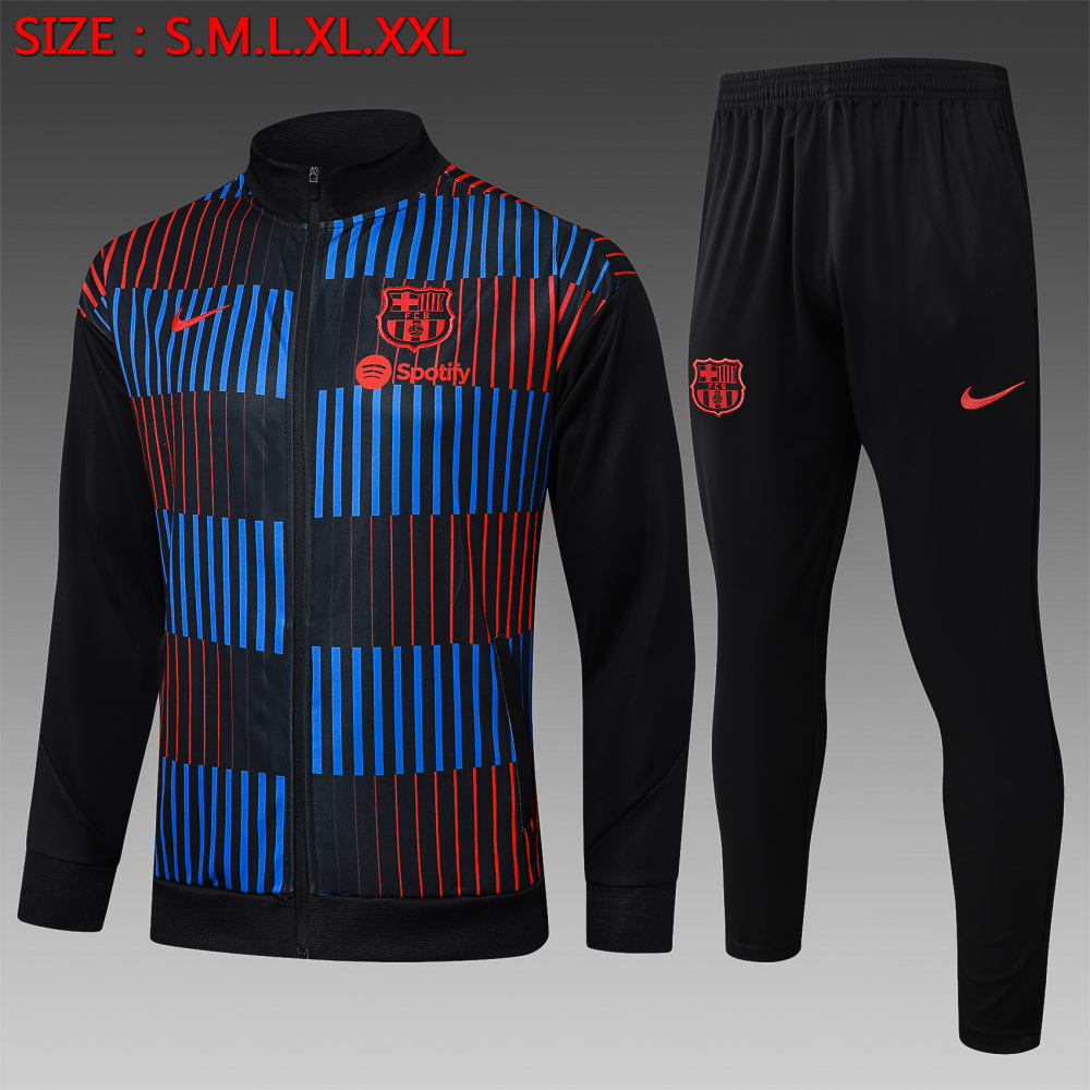Barcelona 24/25 Windbreaker Hoodie Jackets-Top + pants
