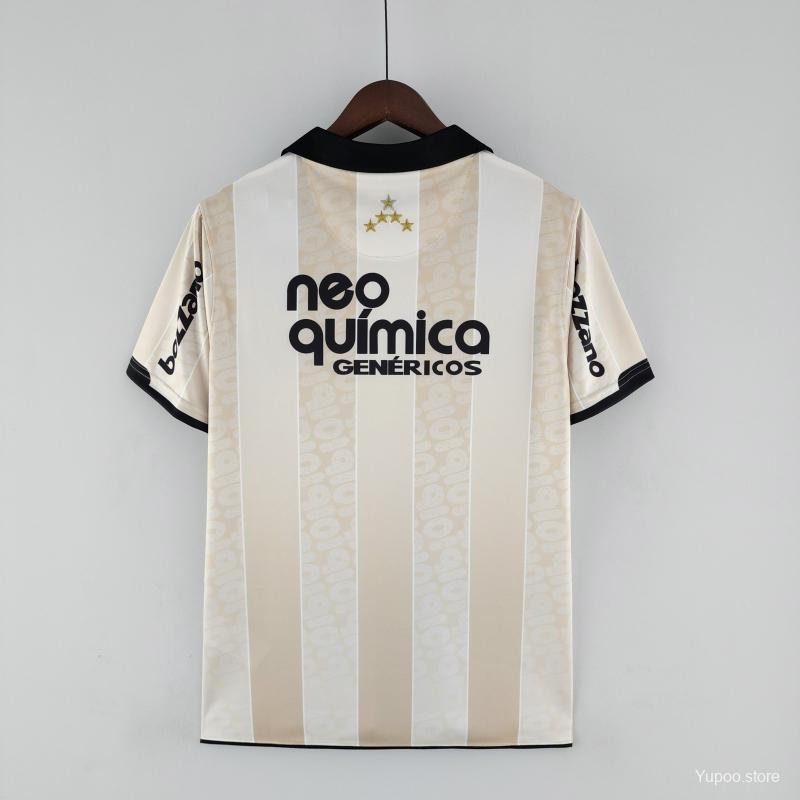 Corinthians Retro 2010 100th Anniversary Beige Soccer Jersey