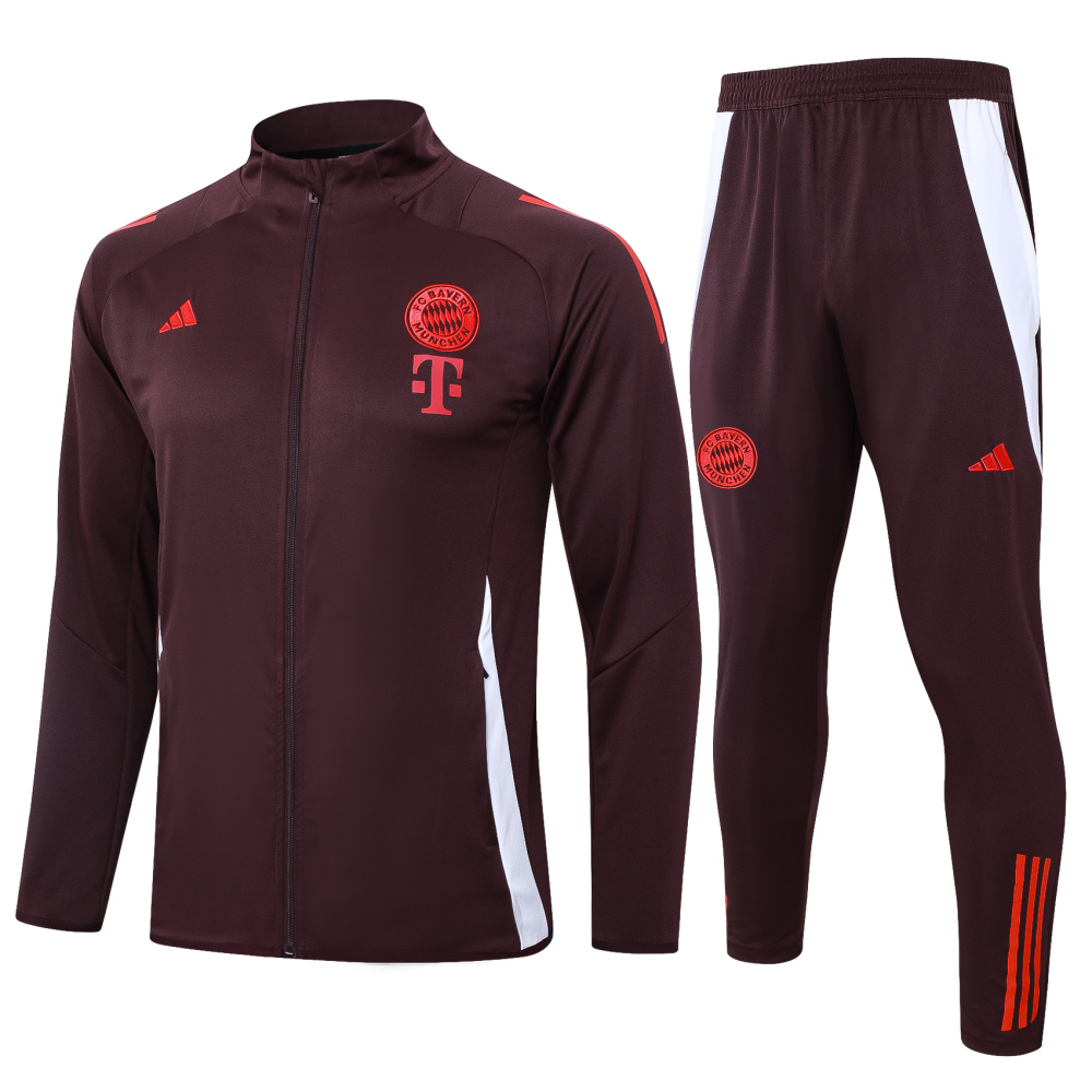 Bayern Munich 24-25 Kids Long Sleeve Half Zipper Training Coat Top+Pants