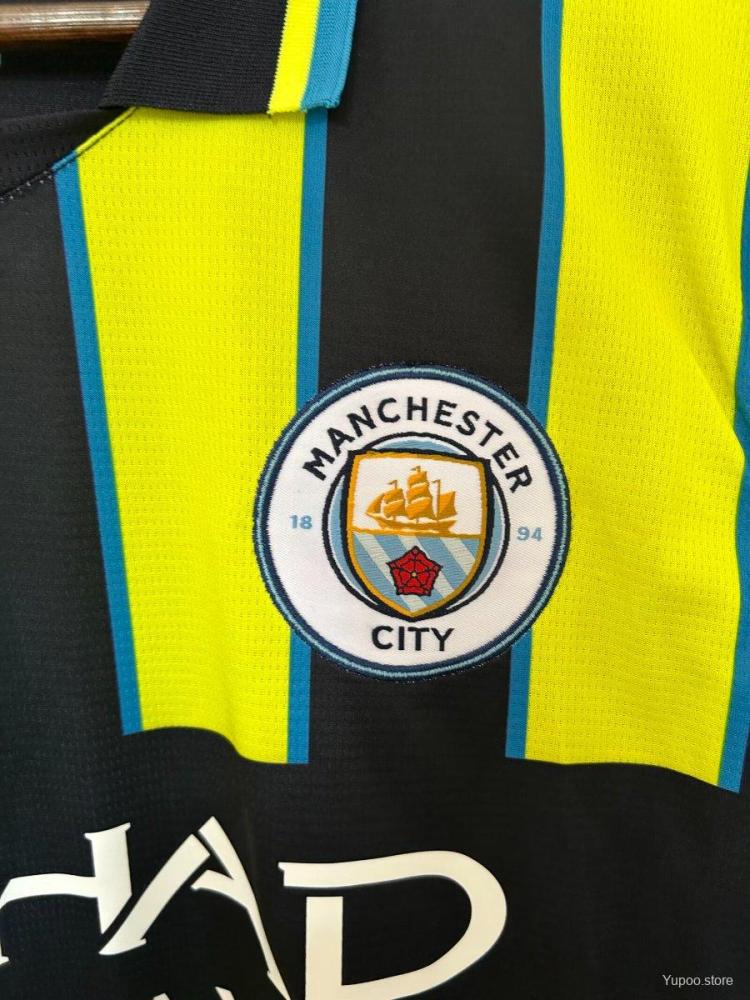 Manchester City 24/25 Away Yellow Jersey- Fans Version