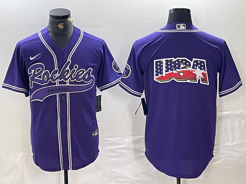 MLB Colorado Rockies baseball uniform