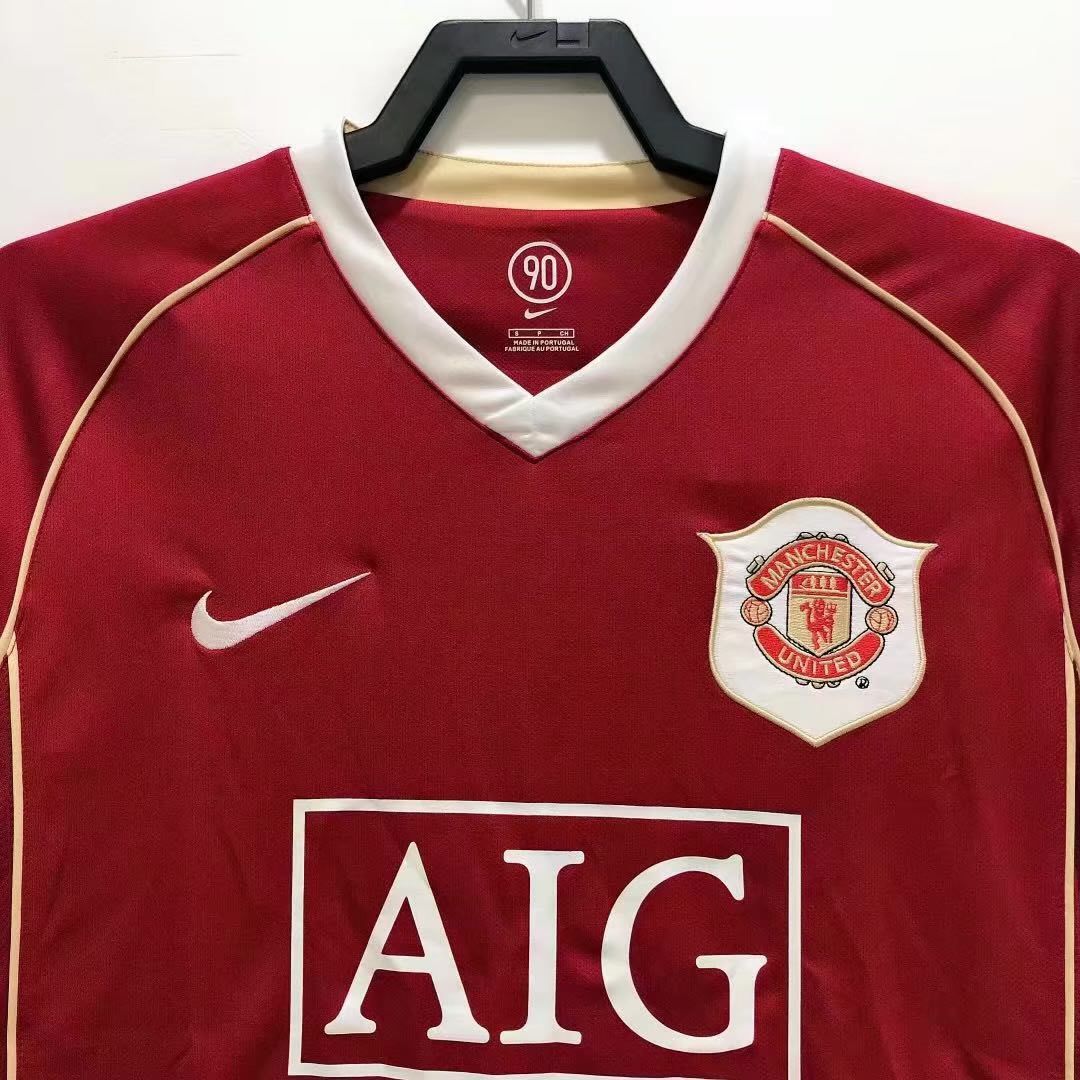 Manchester United Retro 2006-2007 season long home jersey